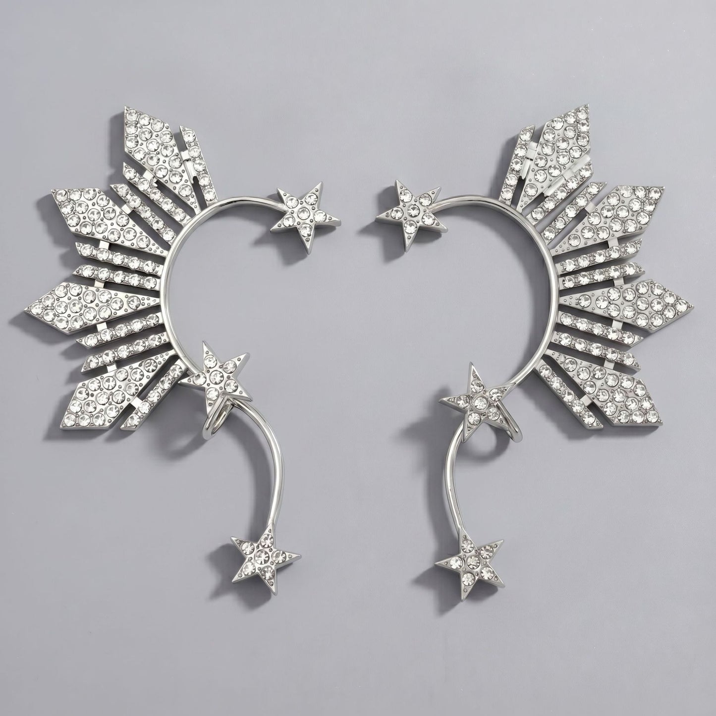 Handcrafted Pearl and Crystal Floral Earrings - Elegant and Versatile Accessories