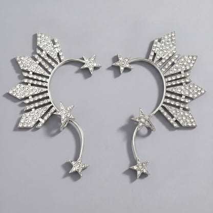 Handcrafted Pearl and Crystal Floral Earrings - Elegant and Versatile Accessories
