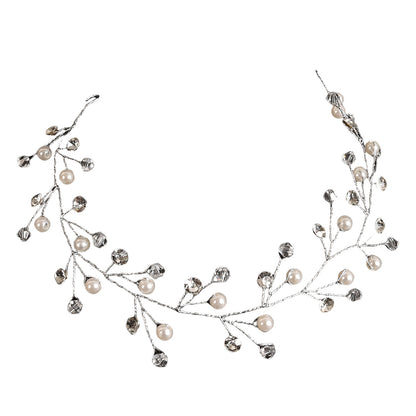 Pearl and Rhinestone Handmade Wedding Hairband