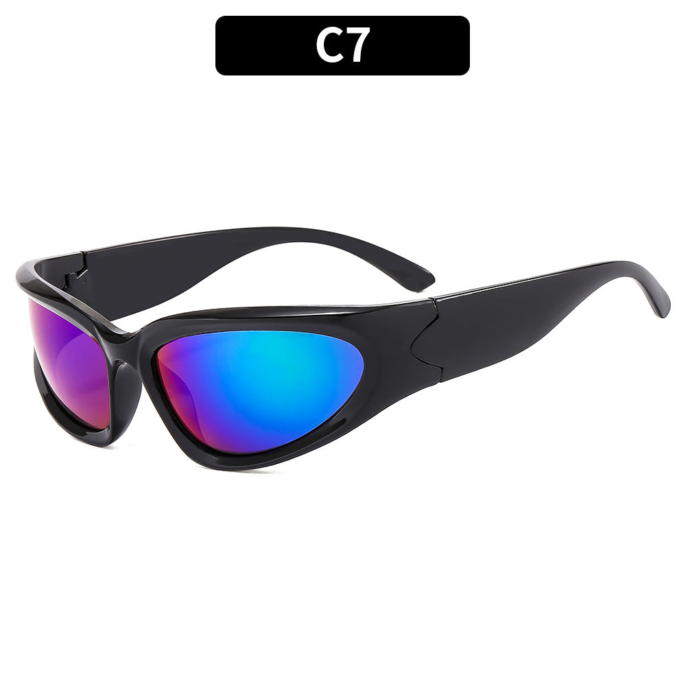 Y2K Style Oval Sunglasses with UV400 Protection