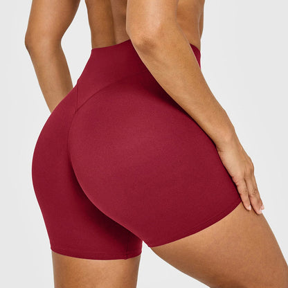 High-Waisted Peach Butt Lift Yoga Shorts for Women