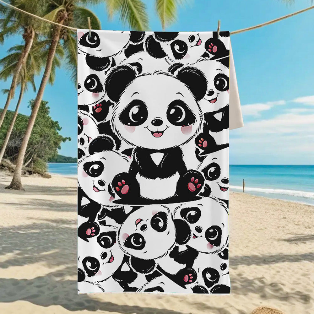 Ultra-Fine Microfiber Beach Towel Quick-Dry Bath Towel
