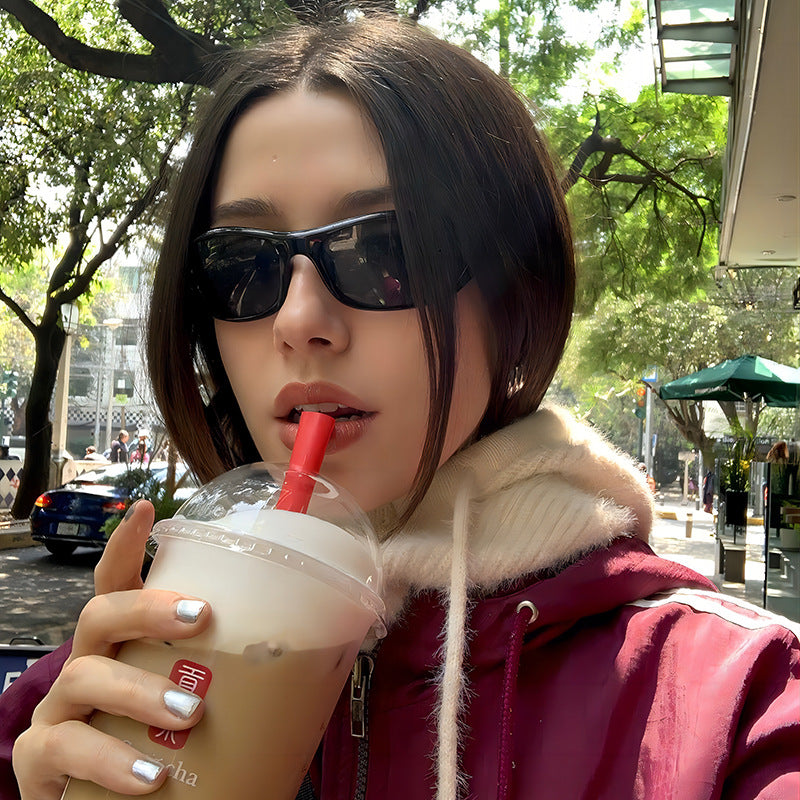 Y2K Cyberpunk Sport Sunglasses Trendy Futuristic Eyewear