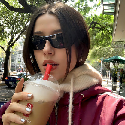 Y2K Cyberpunk Sport Sunglasses Trendy Futuristic Eyewear