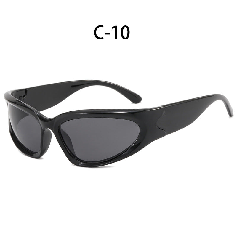 Y2K Style Oval Sunglasses with UV400 Protection