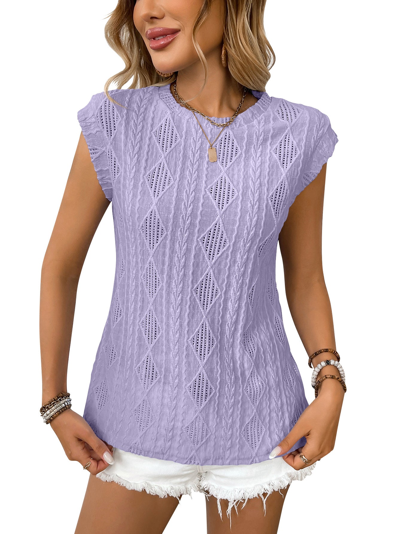 Casual Geometric Print Loose Fit T-Shirt