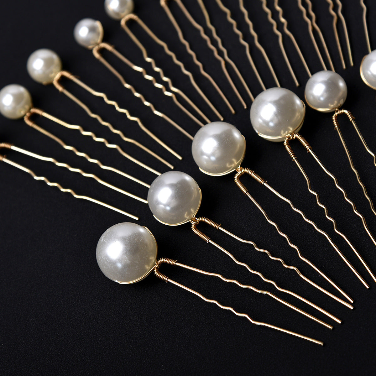 Vintage U Shaped Pearl Hairpins Bridal Accessories