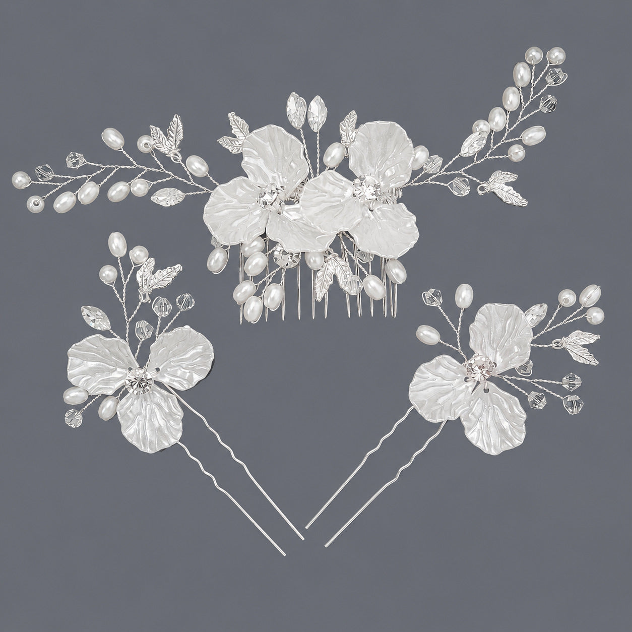 Elegant Acrylic Flower Hair Accessories Set for Women