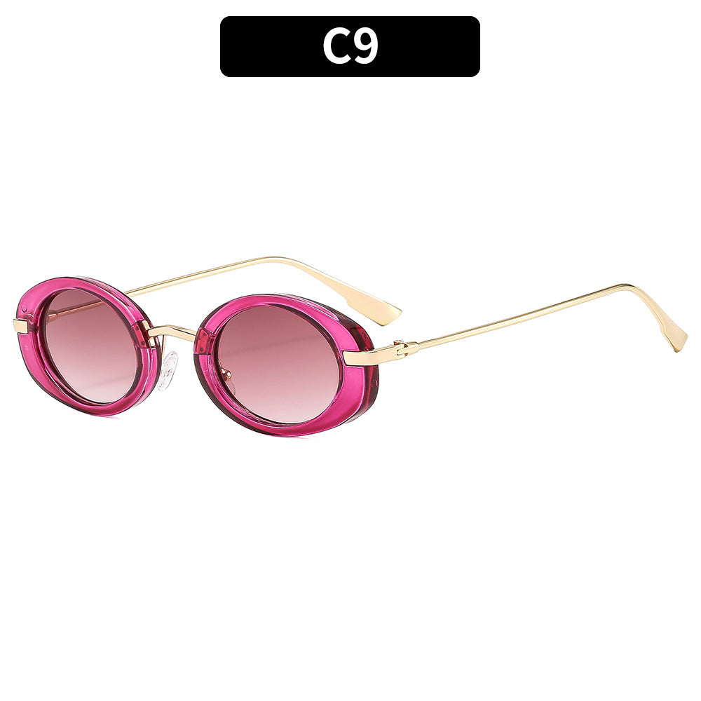 Oval Retro Sunglasses Trendy Women’s UV400 Unisex Eyewear
