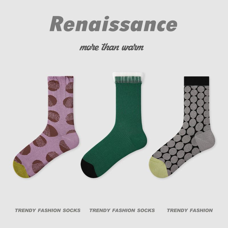 Socks Diamond Mesh Cotton Moisture Wicking Casual