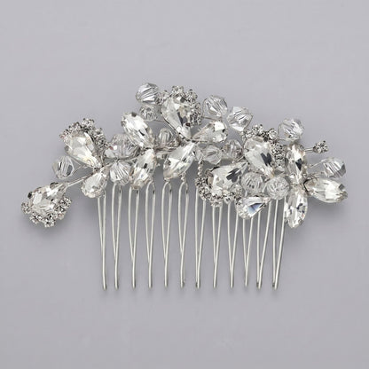Exquisite Pearl and Crystal Flower Headpiece for Bridal Photoshoots