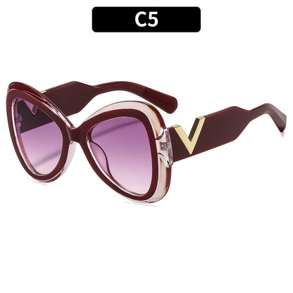 Butterfly Frame Sunglasses Trendy UV400 Protection Shades