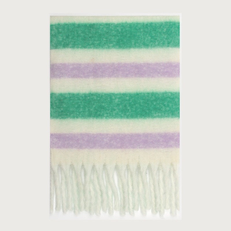 Trendy Plaid Scarf Plush Warm Women’s Shawl
