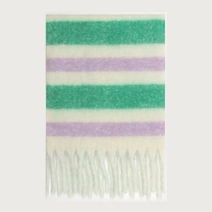 Trendy Plaid Scarf Plush Warm Women’s Shawl