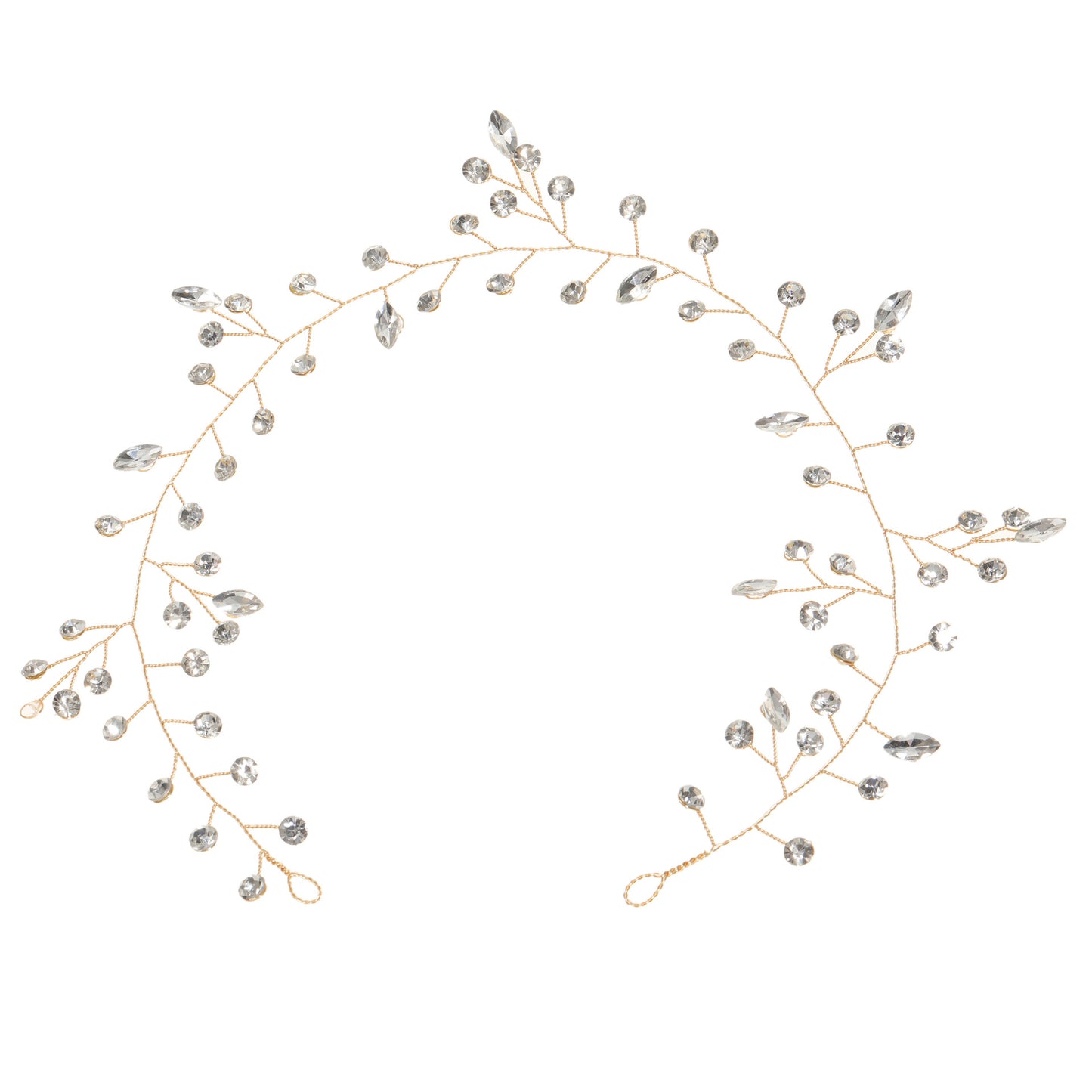 Handmade Glass Crystal Headband Bridal Wedding Hairpiece