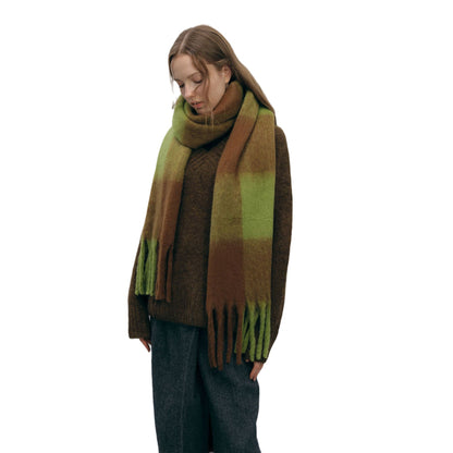 New Large Plaid Scarf for Women - Warm & Cozy