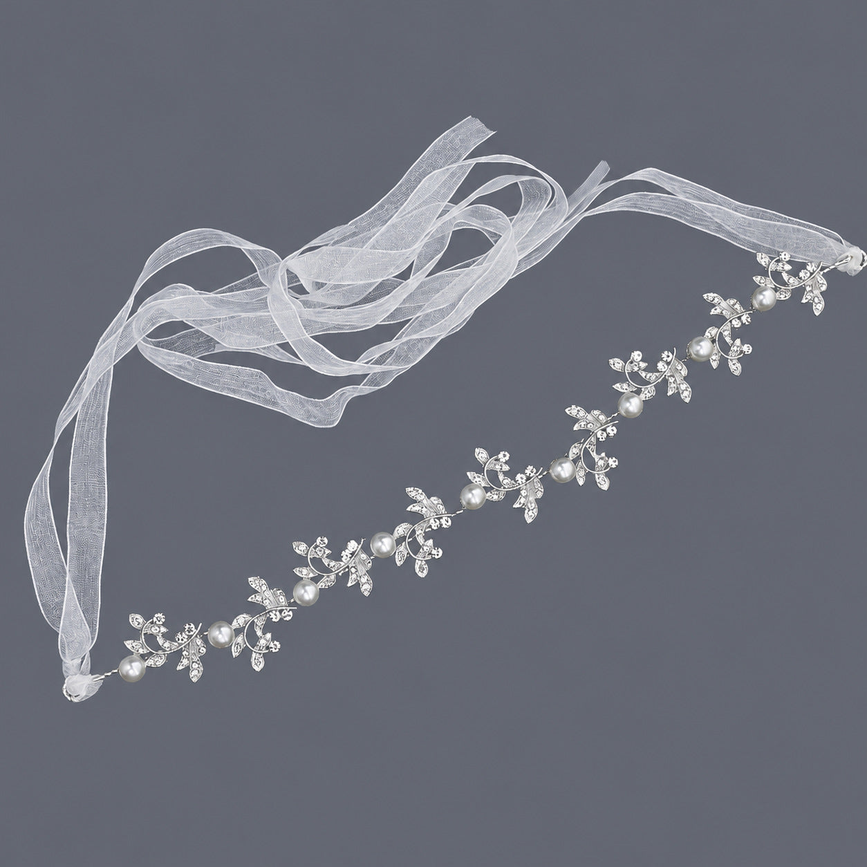 Elegant Floral Hairband with Rhinestones for Any Occasion