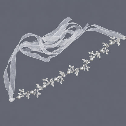 Elegant Floral Hairband with Rhinestones for Any Occasion