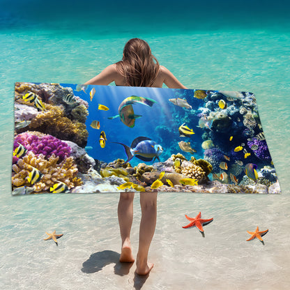 Customized Microfiber Beach Towel with Digital Print