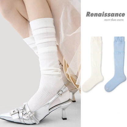 Socks Renaissance Sheer Mesh Nylon Breathable Retro