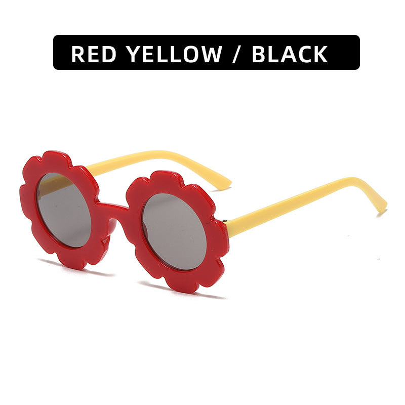 Trendy Kids' Sunglasses Cute Sunflower Design UV400 Protection
