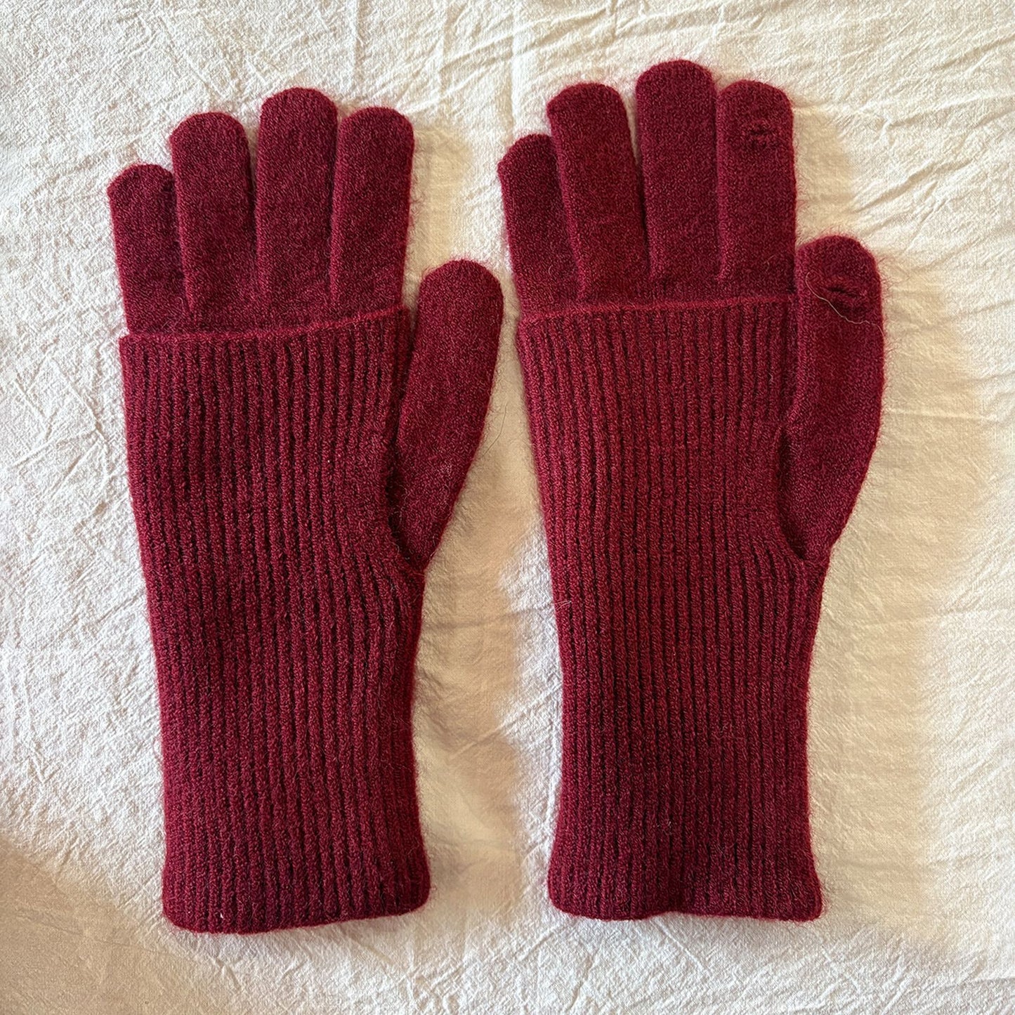 Women's Removable Touchscreen Wool-Blend Fingerless Gloves