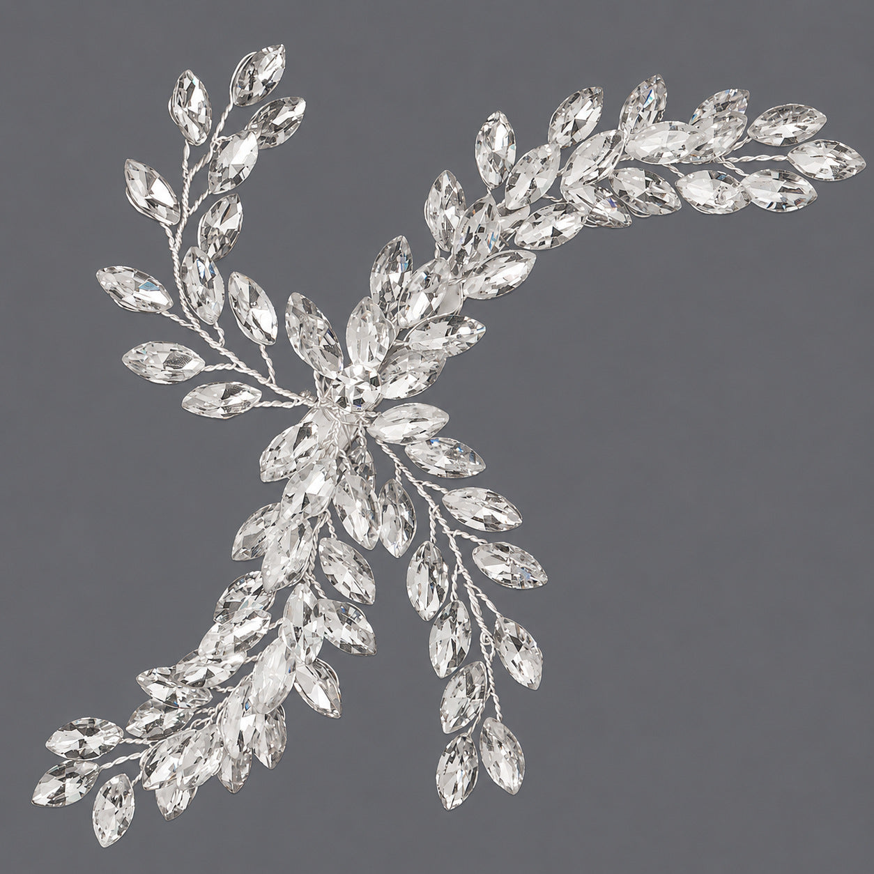Elegant Floral Hair Clips with Pearl and Rhinestone Accents