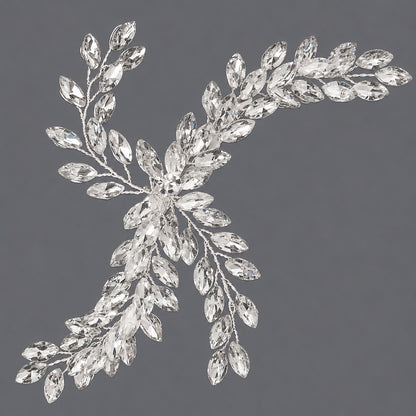Elegant Floral Hair Clips with Pearl and Rhinestone Accents