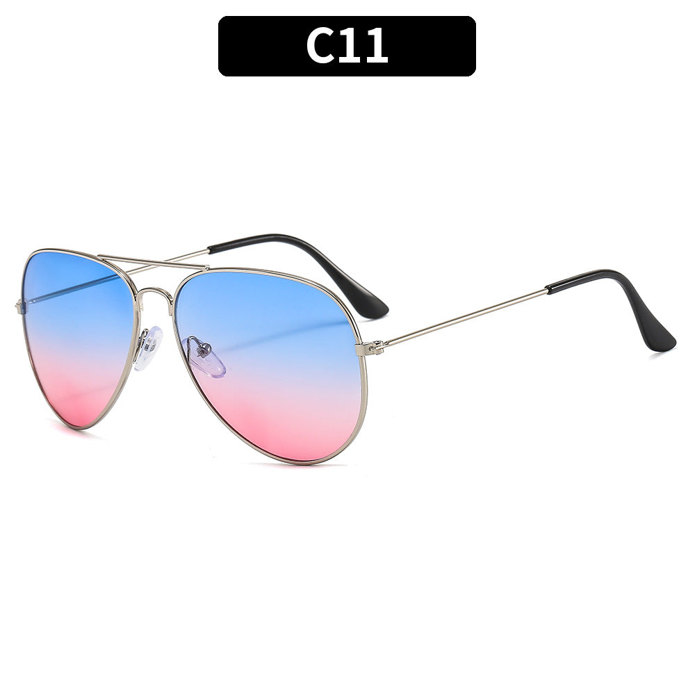 Retro Metal Frame Sunglasses with UV400 Protection