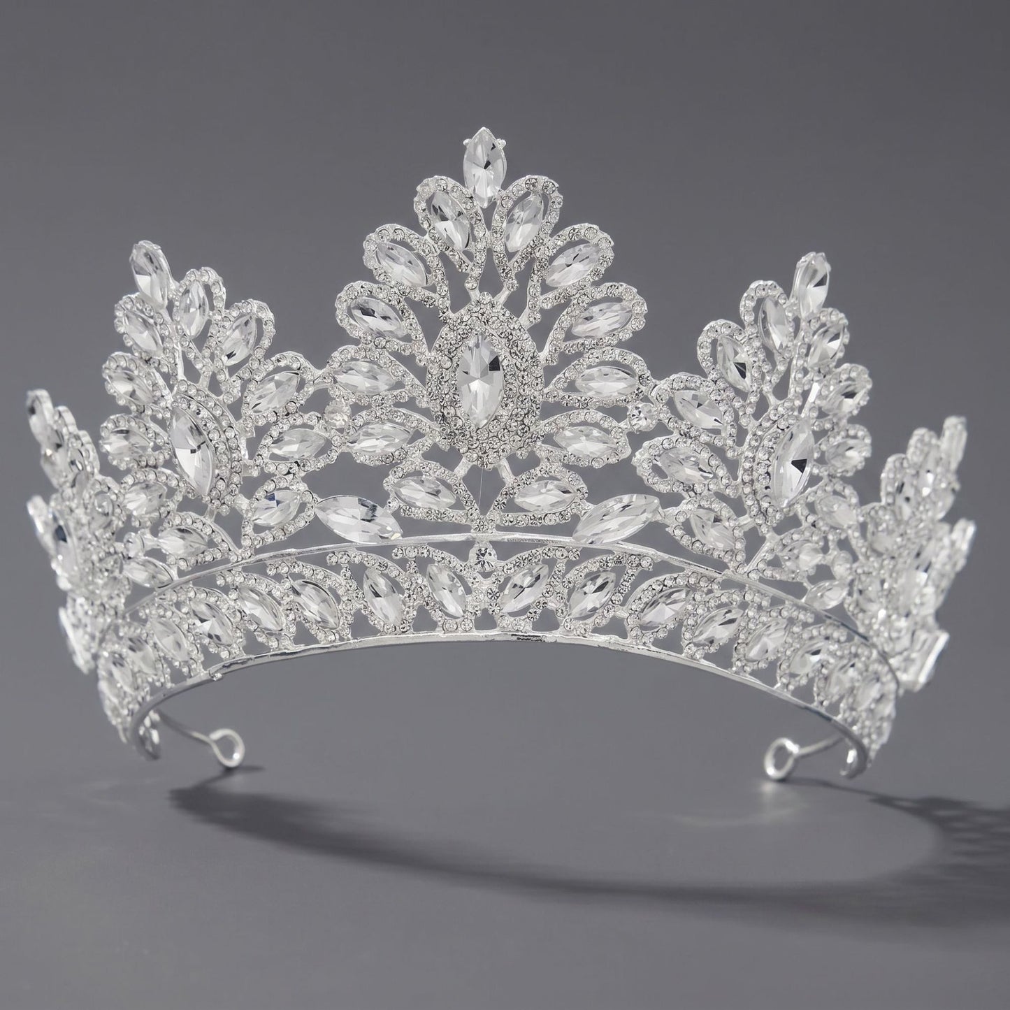 Luxury Rhinestone Princess Crown Headpiece for Birthdays and Weddings