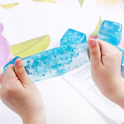 Sensory Snowflake Ice Cube Squishy TPR Stress Toy