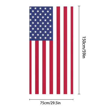 USA Pattern Beach Towel Ultra-Absorbent Quick-Dry Towel for Swimming and Gym