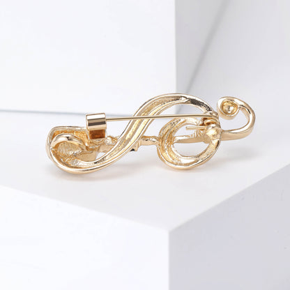 Musical Note Brooch Fashion Accessory Stylish Jewelry