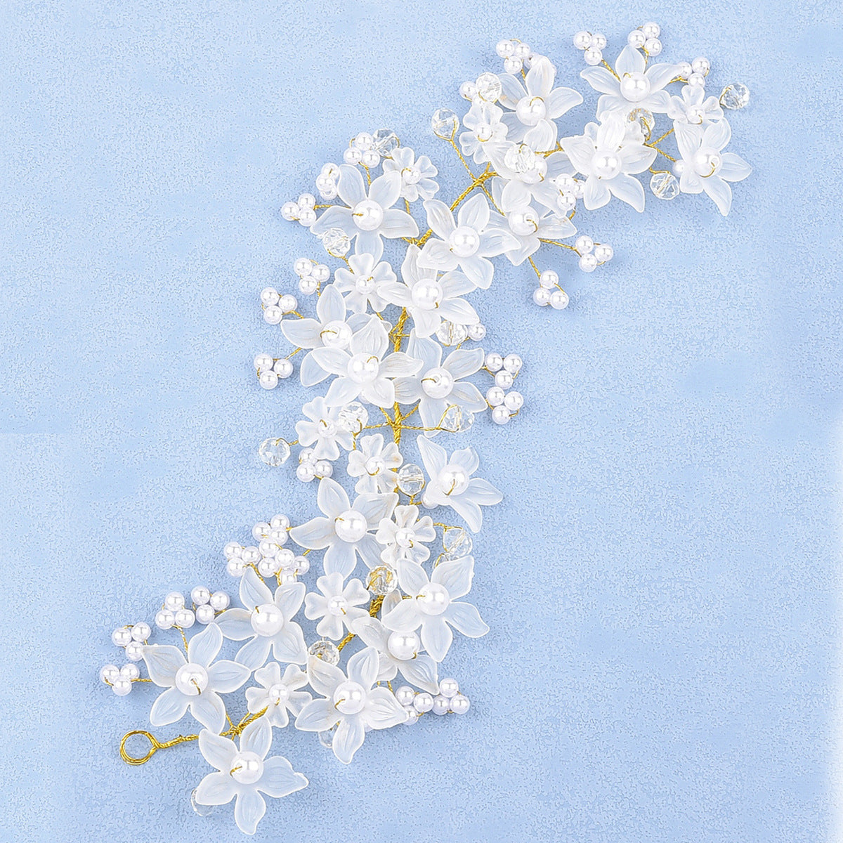 Handmade Pearl Flower Bridal Wedding Headband