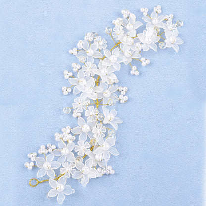 Handmade Pearl Flower Bridal Wedding Headband