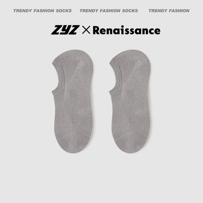Men's No Show Mesh Cotton Socks Moisture Wicking