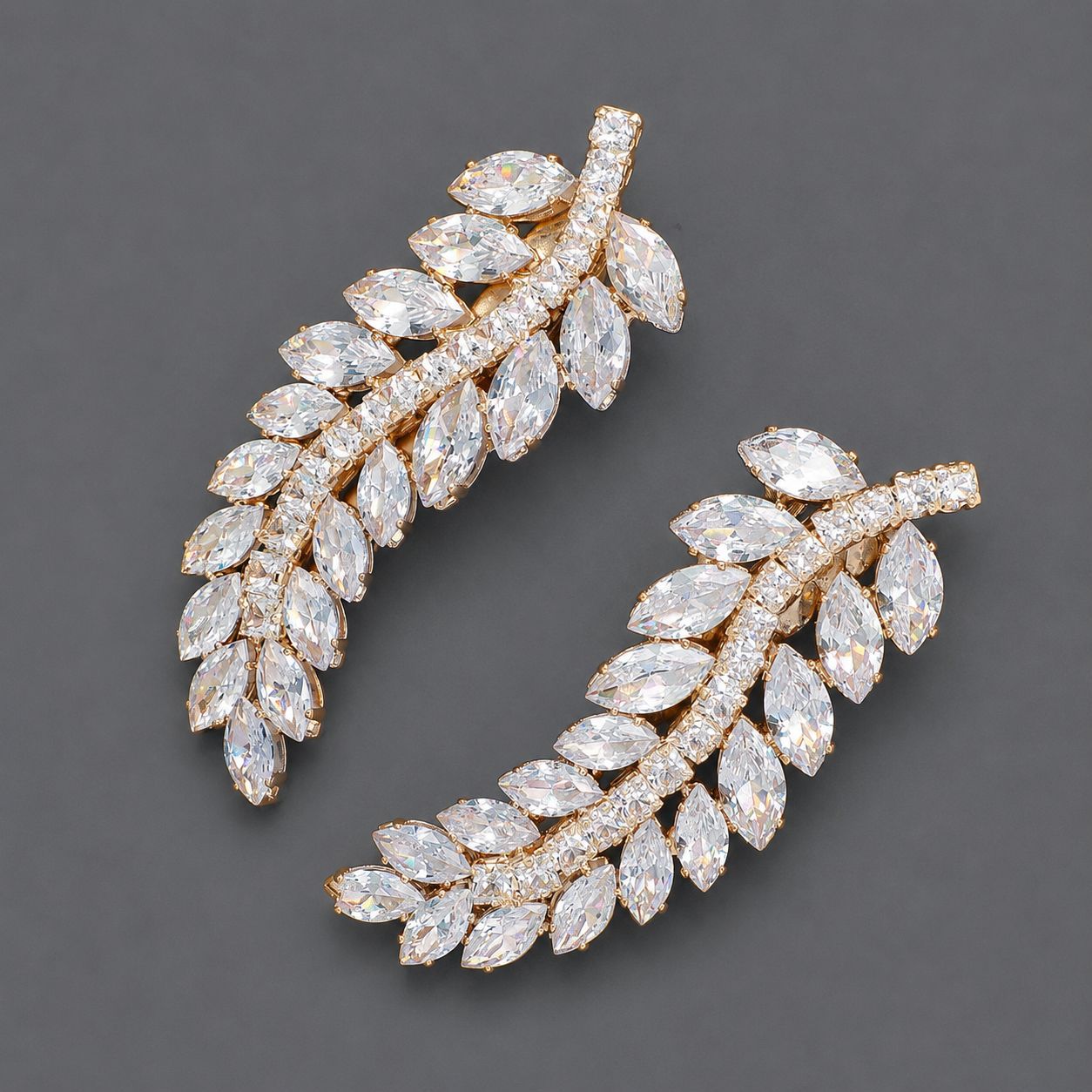 Elegant Zirconia Hair Clips for Everyday Style
