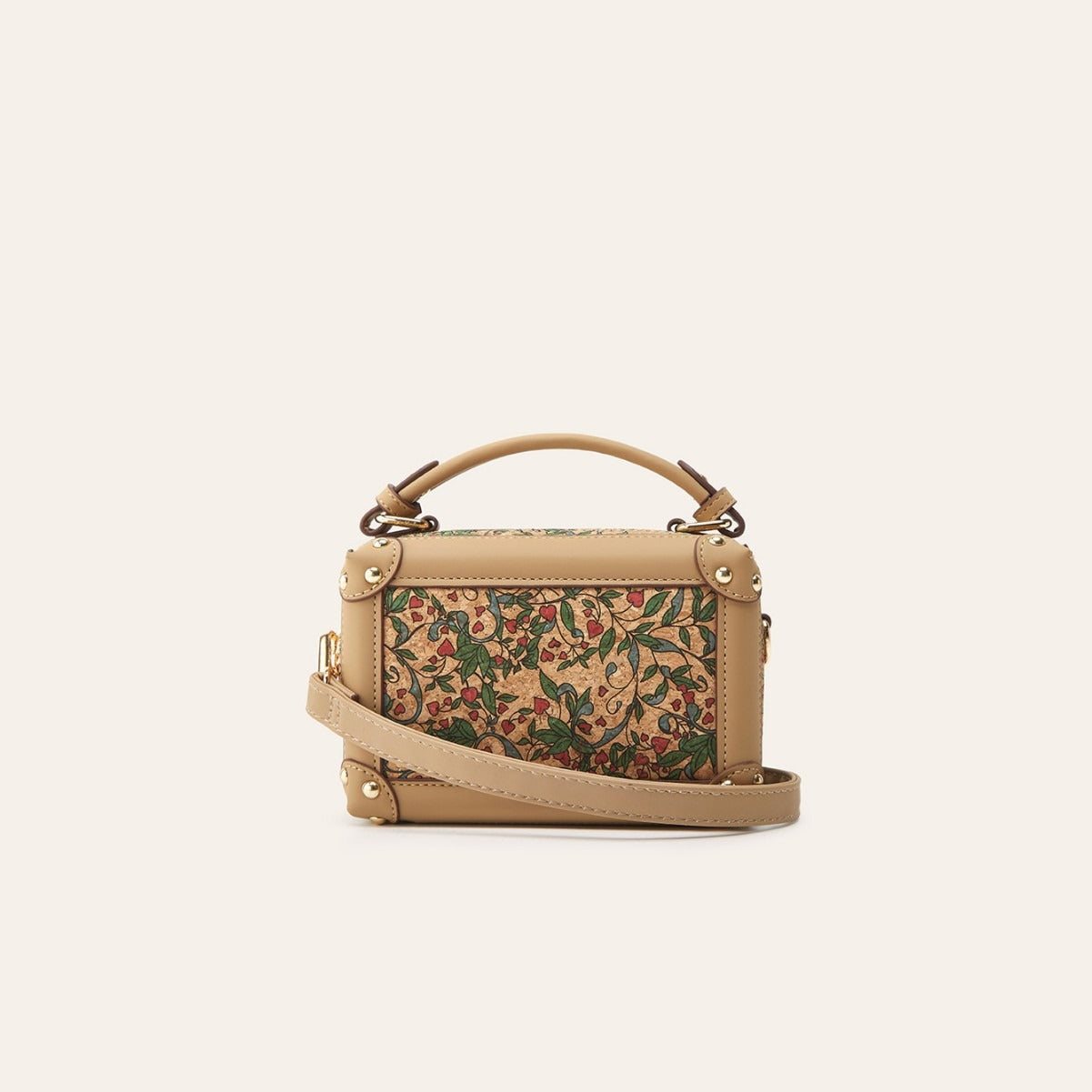 Bohemian Style Printed Cork Bag - Portable Makeup Handbag