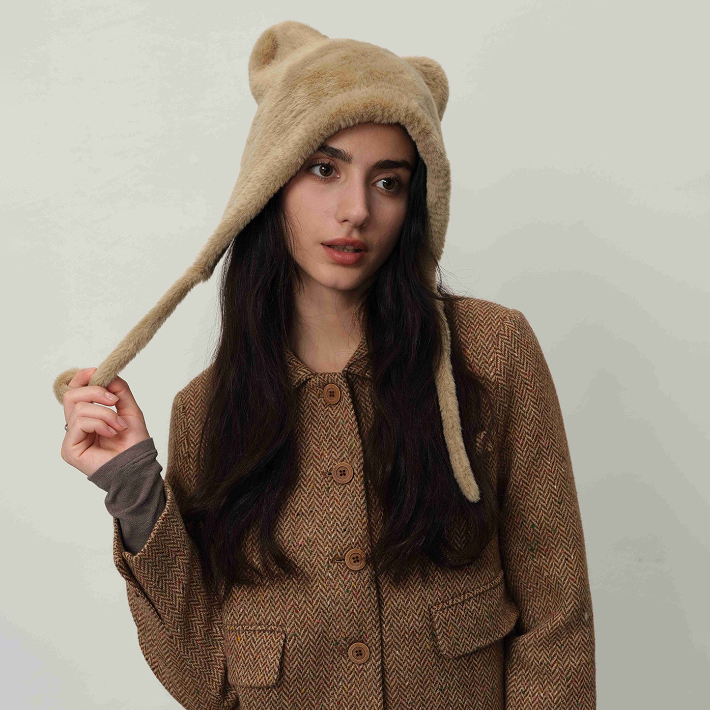 Cute Cat Ear Knitted Winter Warm Beanie Hat