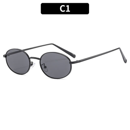 Retro Oval Hip Hop Fashion Sunglasses UV400 Outdoor Shades