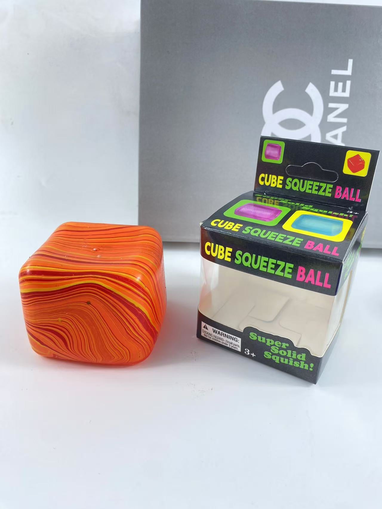 Textured Square Squishy Stress Toy Soft Silicone