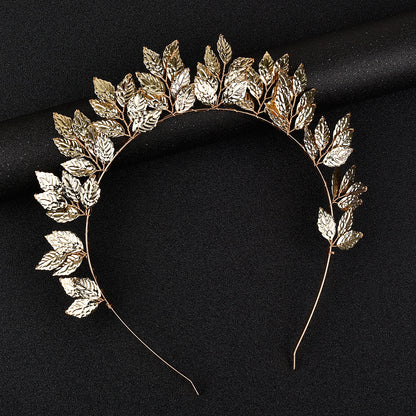 Alloy Leaf Hairband Casual Elegant Bridal Headpiece