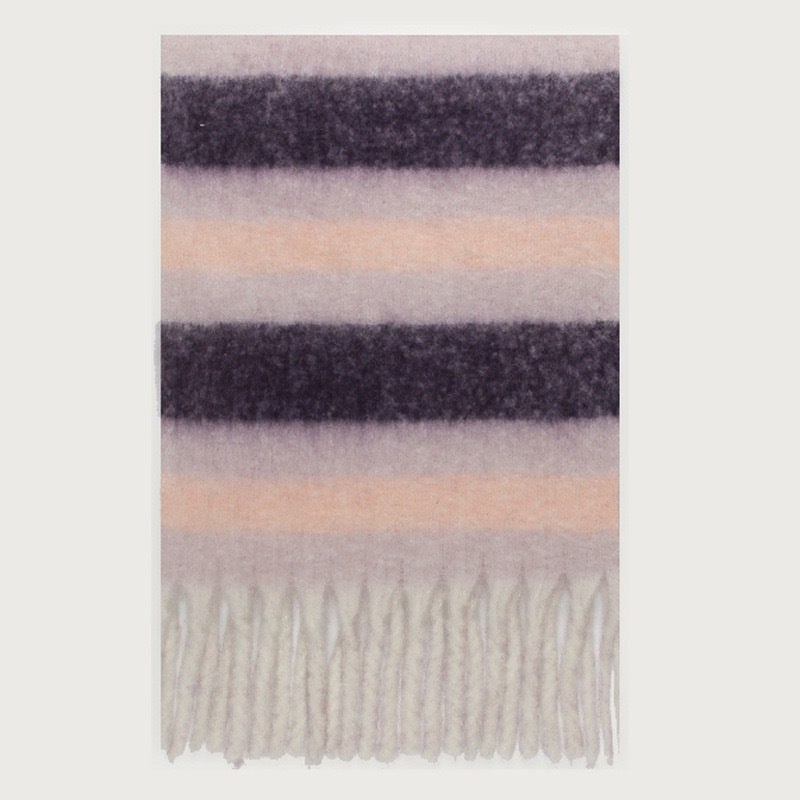 Trendy Plaid Scarf Plush Warm Women’s Shawl