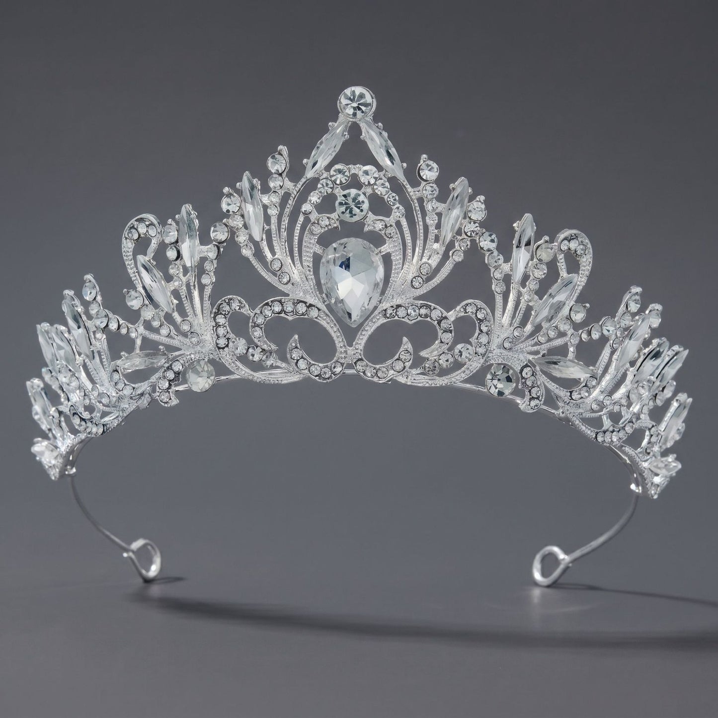 Luxury Rhinestone Princess Crown Headpiece for Birthdays and Weddings