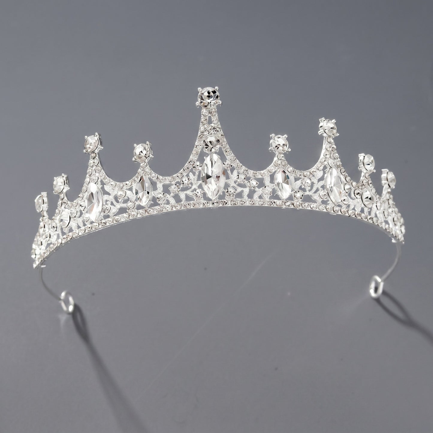 Luxury Rhinestone Princess Crown Headpiece for Birthdays and Weddings