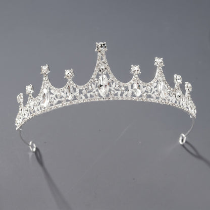 Luxury Rhinestone Princess Crown Headpiece for Birthdays and Weddings