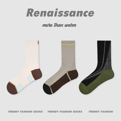 Socks Renaissance Animal Cartoon Combed Cotton Casual
