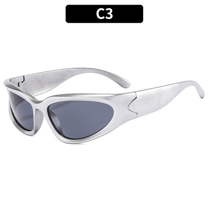 Y2K Style Oval Sunglasses with UV400 Protection