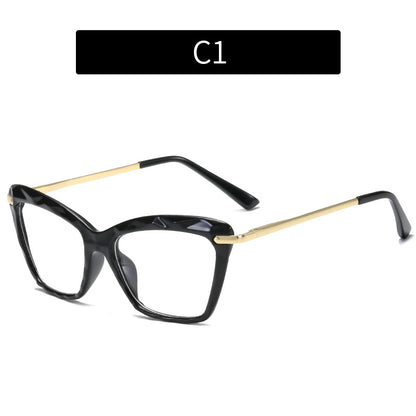 Trendy Crystal Cat-Eye Anti-Blue Light Glasses