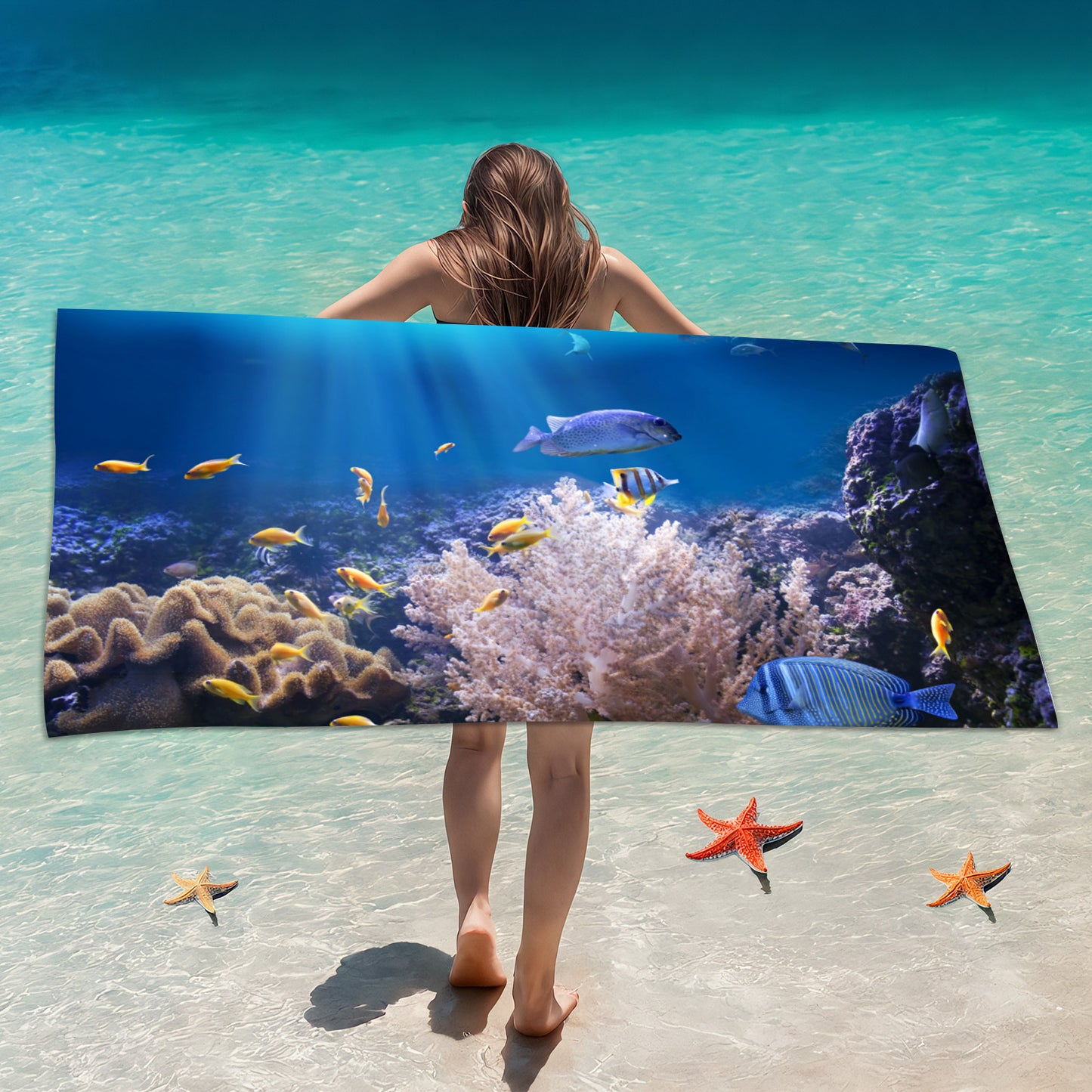 Customized Microfiber Beach Towel with Digital Print